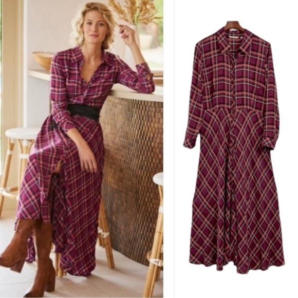 Soft Surroundings Dresses & Skirts - Soft Surroundings Trinity Plaid Maxi Dress